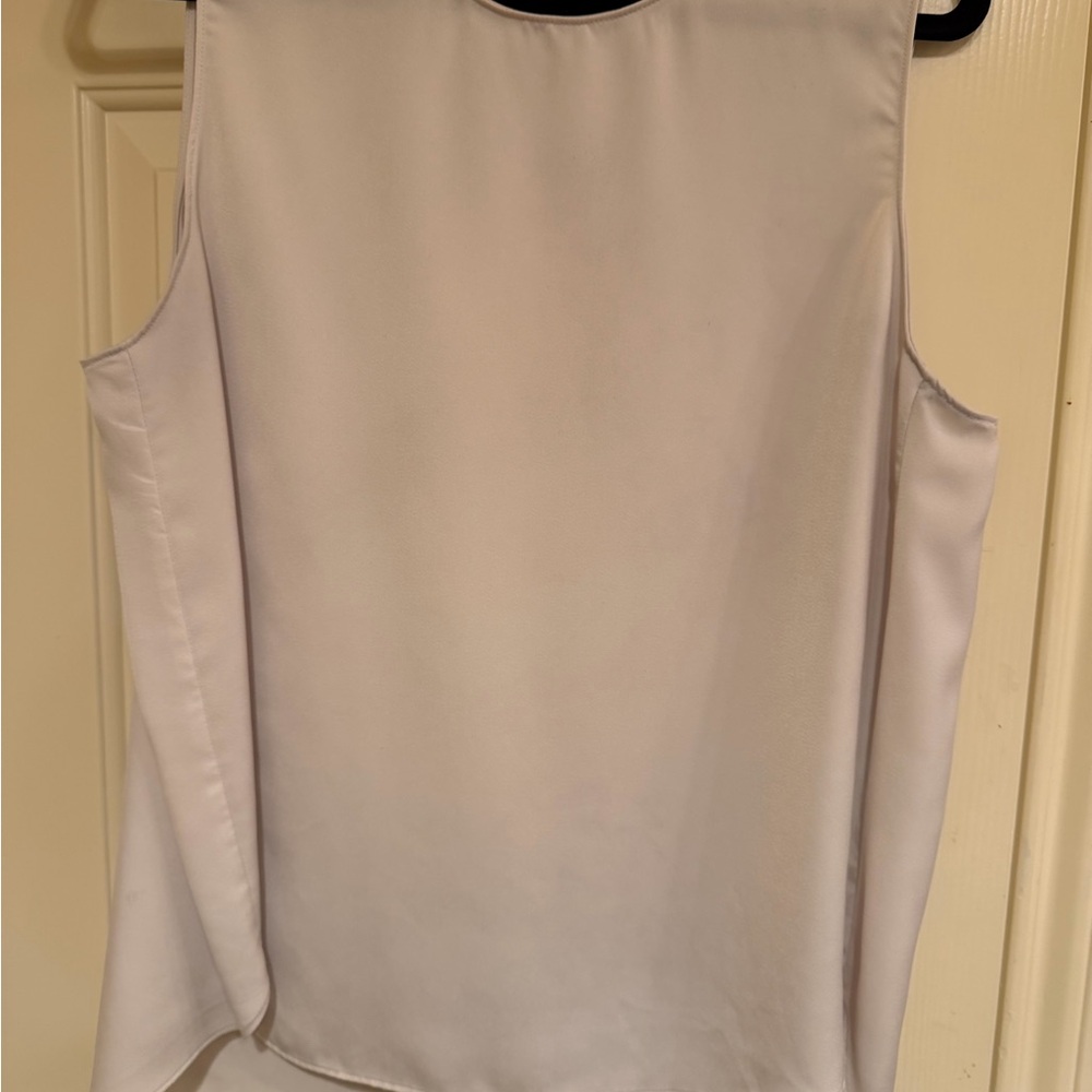 Banana Republic White Sleeveless Blouse